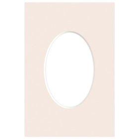 Passe partout 10x15 (6x9) OWAL BEŻOWE POWDER - LUCA Q5205