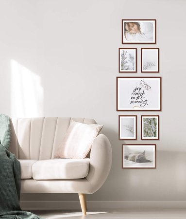 Zestaw brązowych ramek na 7 zdjęć PINIA 3 GF0017