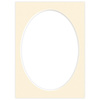 Passe partout 15x21 (13x18) OWAL BEŻOWE BISQUIT - LUCA Q5203