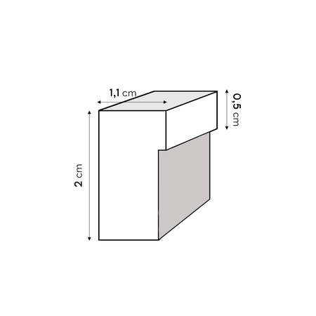 Ramka drewniana UNO S Srebrna 40x60 cm
