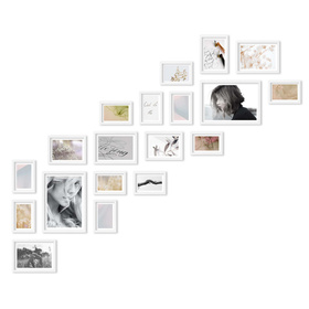 Zestaw białych ramek na 19 zdjęć PINIA 1 GF0036 R