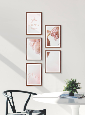 Zestaw brązowych ramek na 5 zdjęć PINIA 3 GF0014