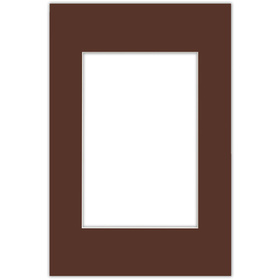 Passe partout 30x45 (20x30) BRĄZOWE CHOCOLATE - LUCA Q5603