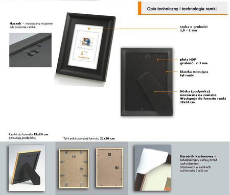 Ramka drewniana DRZG D 2 50x60 cm