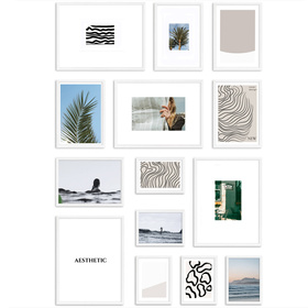 Zestaw białych ramek na 14 zdjęć HIT 01 GF0001