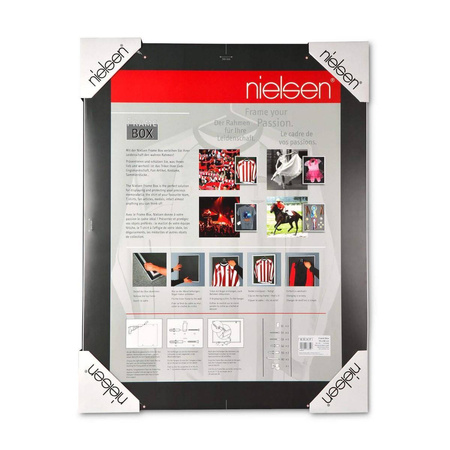Frame Box I SILVER 70x90 cm aluminiowa ramka do oprawy koszulek sportowych