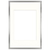 Ramka srebrna HEN PASS S z passe-partout – rozmiar 40x60 cm (okienko 30x40 cm)