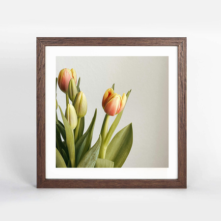 Ramka na zdjęcia 30x30 cm w brązowym kolorze FDM 6 kwadratowa