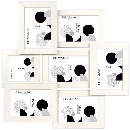 Multirama na 7 zdjęć MULTI  HEN 1 ramka na zdjęcia - biała