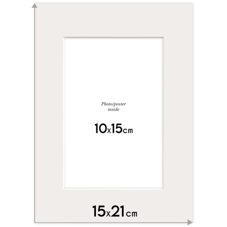 Passe partout 15x21 (10x15) BIAŁY SUPER WHITE LUCA Q5101