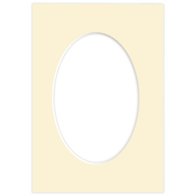 Passe partout 15x21 (10x15)  OWAL BEŻOWE VANILLA - LUCA Q5204