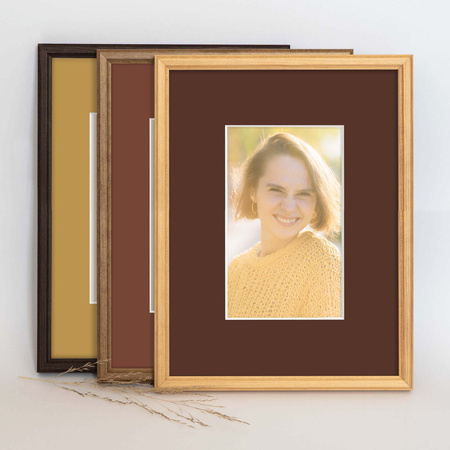 Passe partout 15x21 (9x13) BRĄZOWE CHOCOLATE - LUCA Q5603