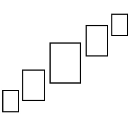 Zestaw brązowych ramek na 5 zdjęć PINIA 3 GF0031 R