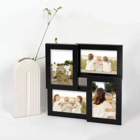 Multirama MULTI HEN CZARNA ramka na 4 zdjęcia