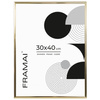 Ramka aluminiowa złota błyszcząca QALB 30x40 cm