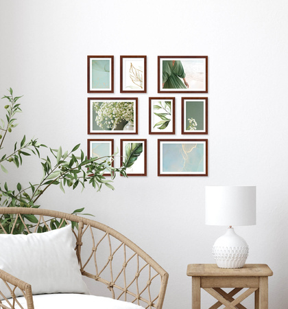 Zestaw brązowych ramek na 9 zdjęć PINIA 3 GF0027