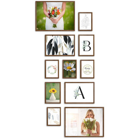 Zestaw brązowych ramek na 11 zdjęć PRESTO 4 GF0005