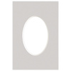 Passe partout 10x15 (6x9) OWAL SZARY - STONE - LUCA Q5304