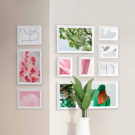Zestaw białych ramek na 11 zdjęć PINIA 1 GF0038