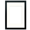 Ramka czarna HEN PASS 2 z passe-partout – rozmiar 21x29,7 cm (okienko 15x21 cm)