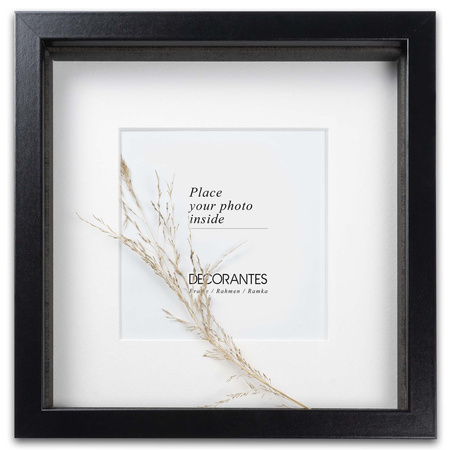 Ramka przestrzenna EXPO 3D Czarna 30x30 cm (20x20cm)