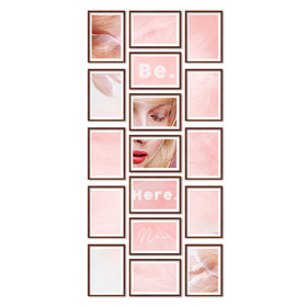 Zestaw brązowych ramek na 17 zdjęć PINIA 3 GF0028