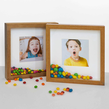 Ramka przestrzenna 3D z passe partout BOJANO O 23x23 (12x12) cm