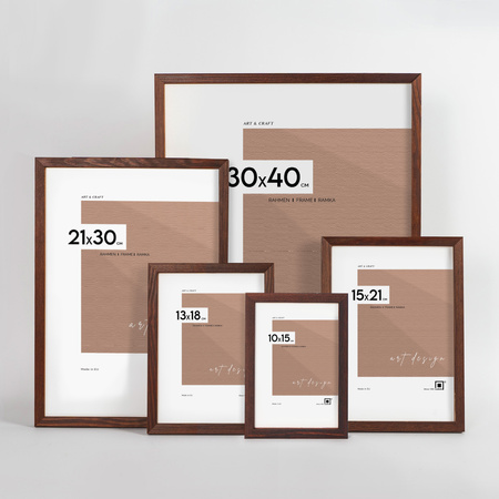 Pakiet ramek drewnianych 5 szt. PINIA 3 10x15 cm