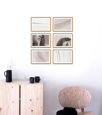Zestaw naturanych ramek na 6 zdjęć PINIA 00 GF0020