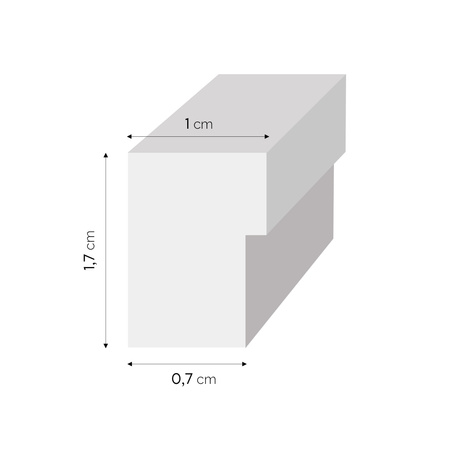 Ramka drewniana FIT 0 w kolorze jasnego drewna 50x70 cm
