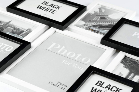 Multirama MULTI BLACK AND WHITE 81 ramka na 8 zdjęć
