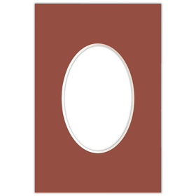 Passe partout 10x15 (6x9) OWAL CZERWONE CAYENNE - LUCA Q5701