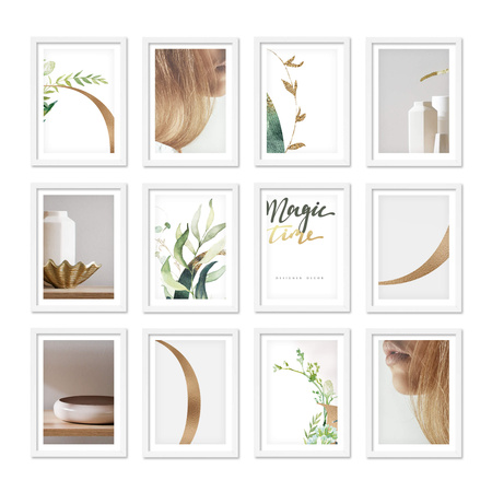 Zestaw białych ramek na 12 zdjęć PINIA 1 GF0019