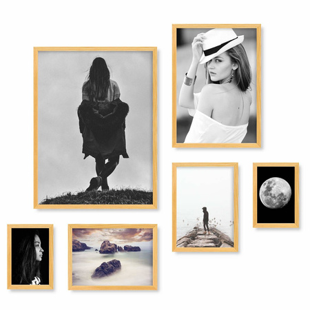 Zestaw naturanych ramek na 6 zdjęć PINIA 0 GF0010