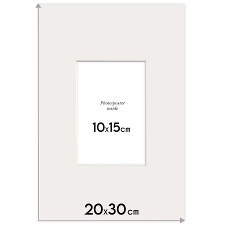 Passe partout 20x30 (13x18) BEŻOWE BISQUIT - LUCA Q5203