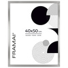 Ramka srebrna HEN S 40x50 cm