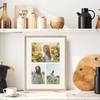Foto Galeria 30x40 cm kolor dębowy - ramka z passe partout na 3 zdjęcia 10x15 cm 15x21 cm