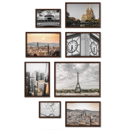 Zestaw brązowych ramek na 16 zdjęć HIT 4 CORNER GF0009