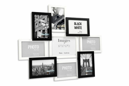 Multirama MULTI BLACK AND WHITE 91 ramka na 9 zdjęć