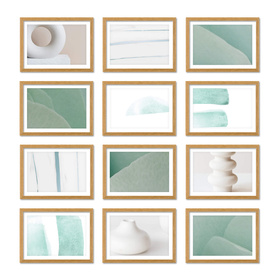 Zestaw naturanych ramek na 12 zdjęć PINIA 00 GF0019