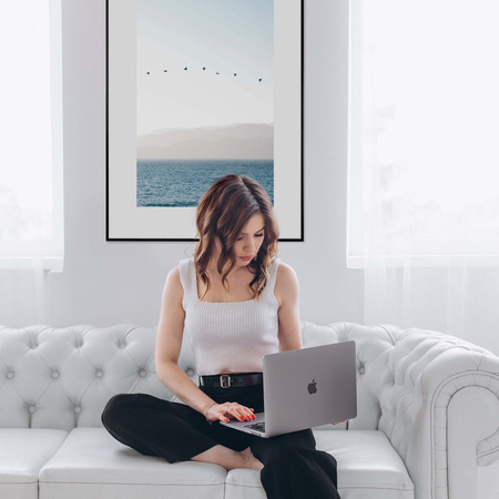 Ramka aluminiowa czarna QAL 60x80 cm