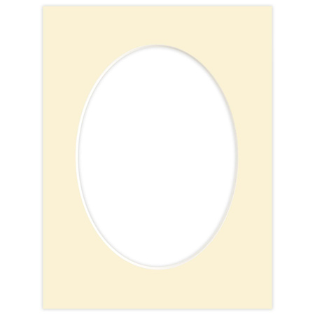 Passe partout 18x24 (13x18) OWAL BEŻOWE VANILLA - LUCA Q5204