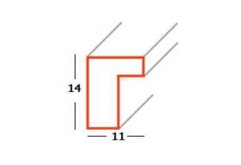 Ramka LITERKA "C" Szara - Ramka z passe partout o rozmiarze 21x30 cm