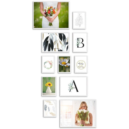Zestaw białych ramek na 11 zdjęć PRESTO 1 GF0005