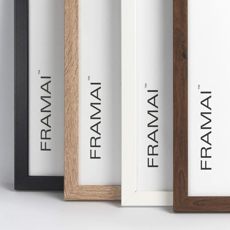 Ramka brązowa HEN 4 50x70 cm