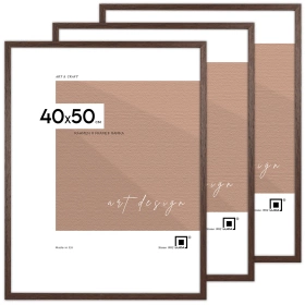 Pakiet 3 szt. brązowych ramek FDM 6 40x50 cm
