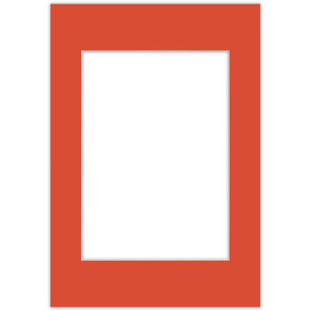 Passe partout 70x100 (50x70) CZERWONY - LIGHT RED - LUCA Q5702