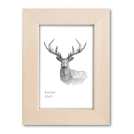 Ramka z drewna surowego SUR F 10x15 cm