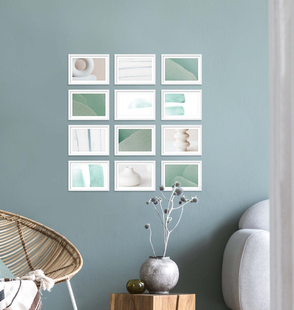 Zestaw białych ramek na 12 zdjęć PINIA 1 GF0019