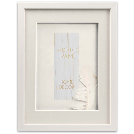 Ramka przestrzenna EFEKT 3D 1 Biała 40x50 cm (30x40cm)